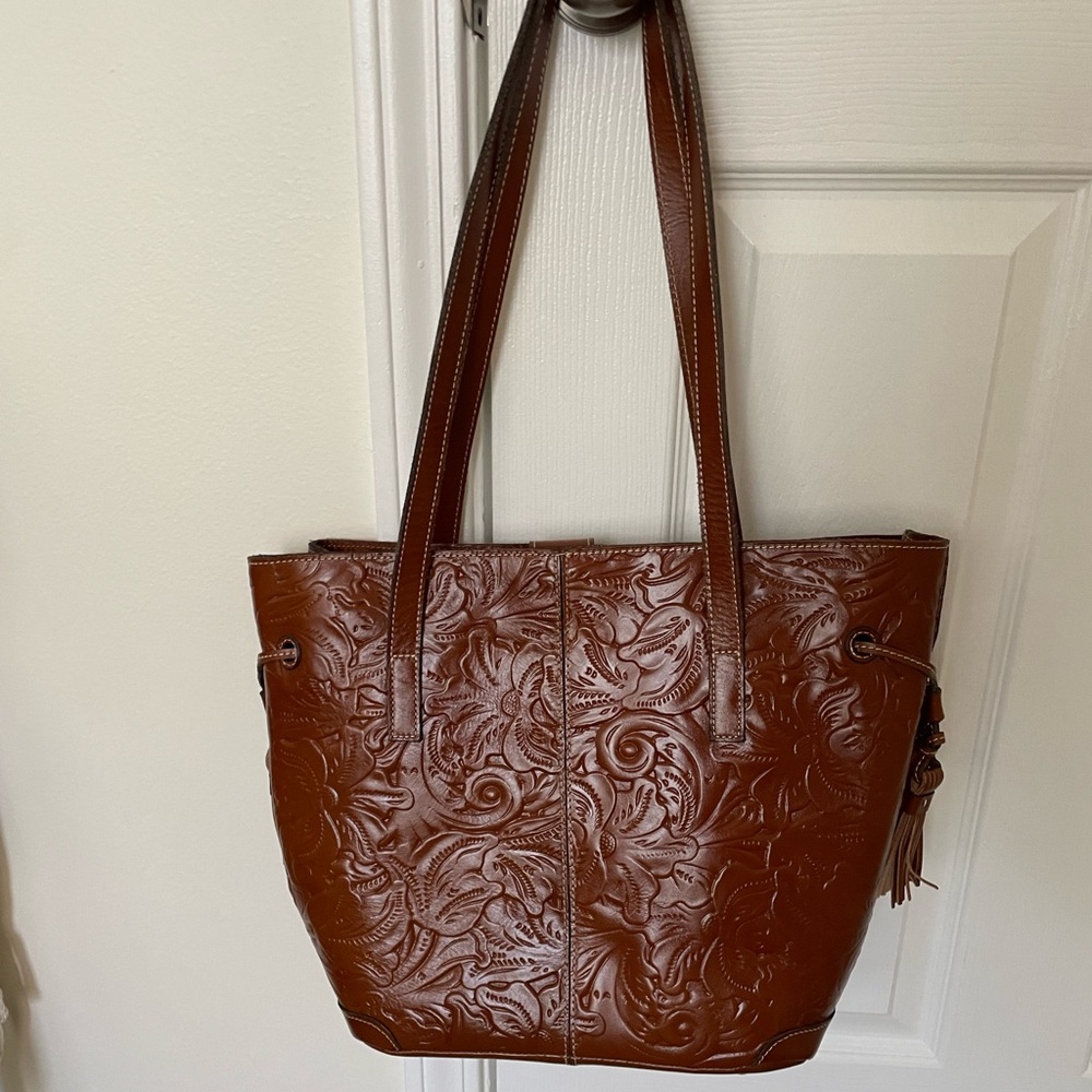 Tooled Genuine Leather Purse